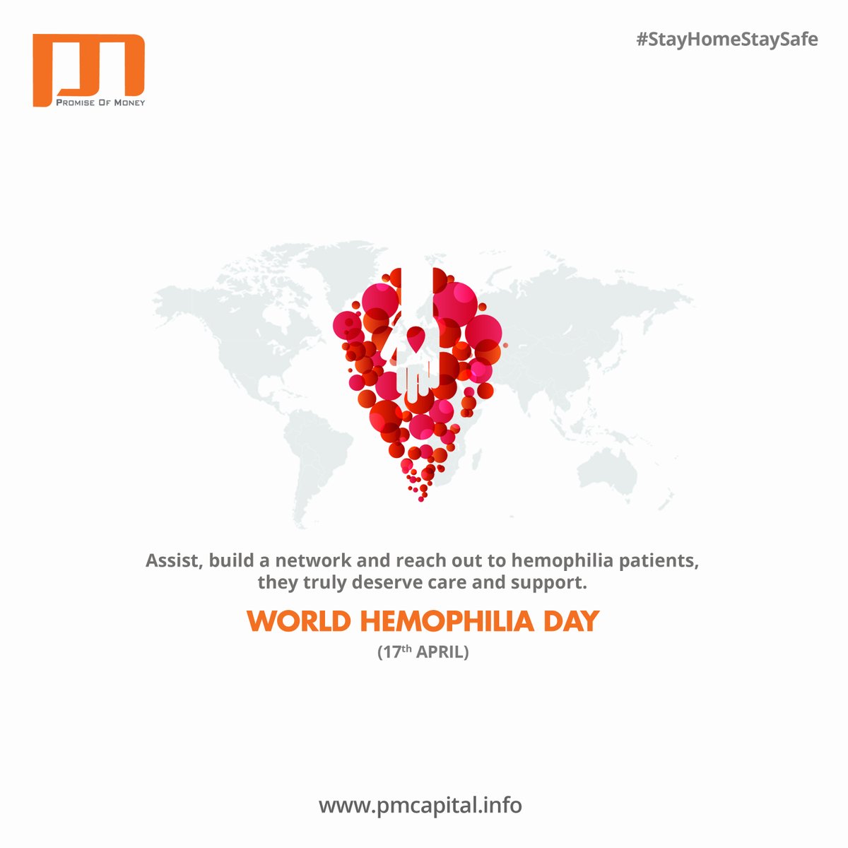 pmcapitalpvtltd's tweet photo. World Hemophilia Day!
Assist, build a network and reach out to hemophilia patients, they truly deserve care and support.
#WorldHemophiliaDay #WHD2020 #BleedingDisorders #TreatmentForAll #ShowYourRed #AwarenessDay #Hemophilia #Bleeding #BusinessLoan #Industries #PMCapital #Rajkot https://t.co/myIFzGevAe