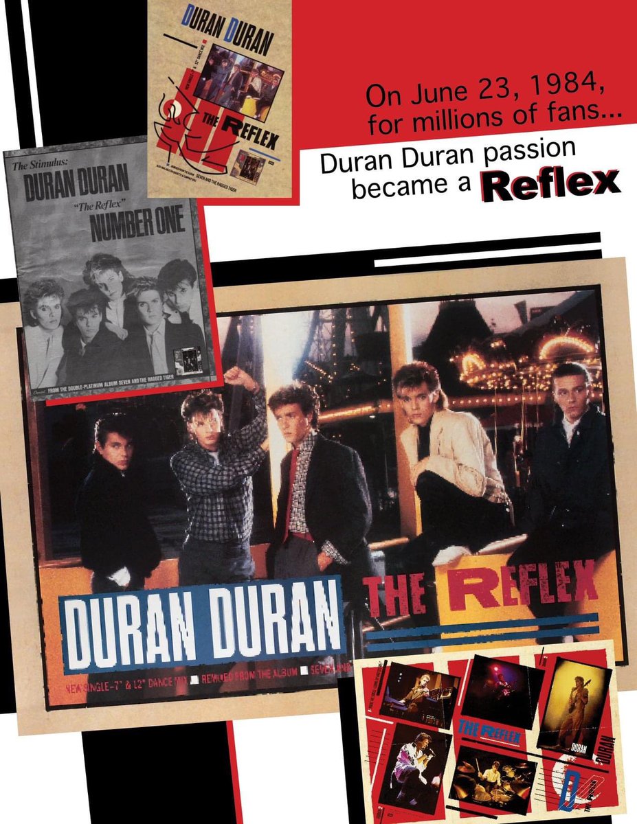 Duran Duran "The Reflex" Small Poster From 1984 