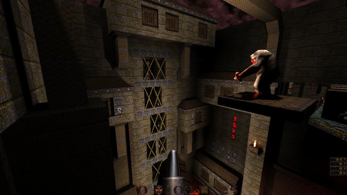 emprosthotonos's tweet image. Just finished my first Quake map 🙂👍 #quake #quakemapping #trenchbroom #leveldesign