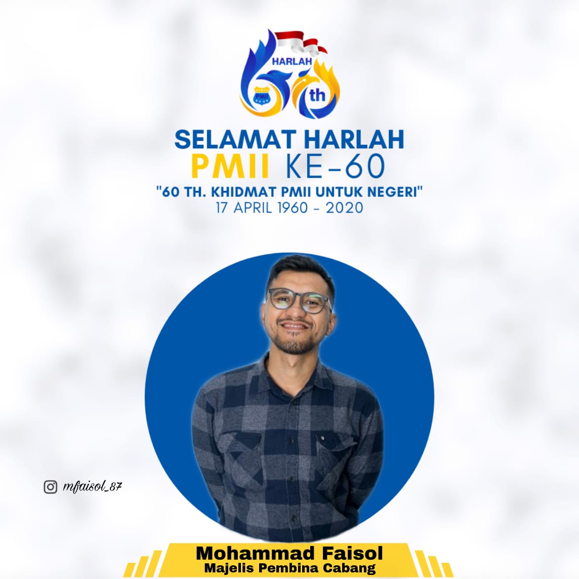 faisolmohammad's tweet photo. Selamat harlah PMII ke 60..
Khidmat PMII untuk negeri
#HarlahPMII60 
#PMIIUNTUKINDONESIA https://t.co/4PBqbZbWUQ
