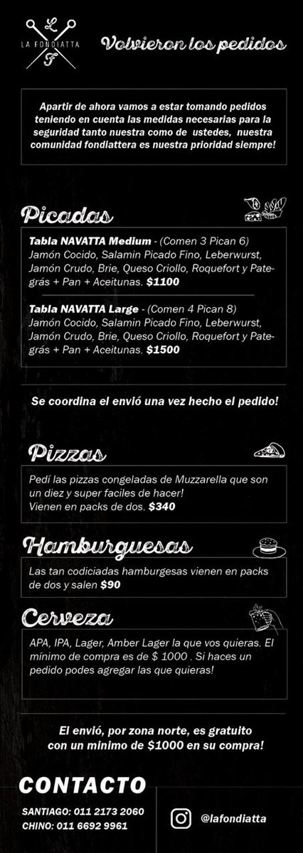 santicamba's tweet photo. @soyluluuu @Emita Hola! Hacemos entregas en beccar sin cargo. @lafondiatta en Instagram https://t.co/COGszgfHRw
