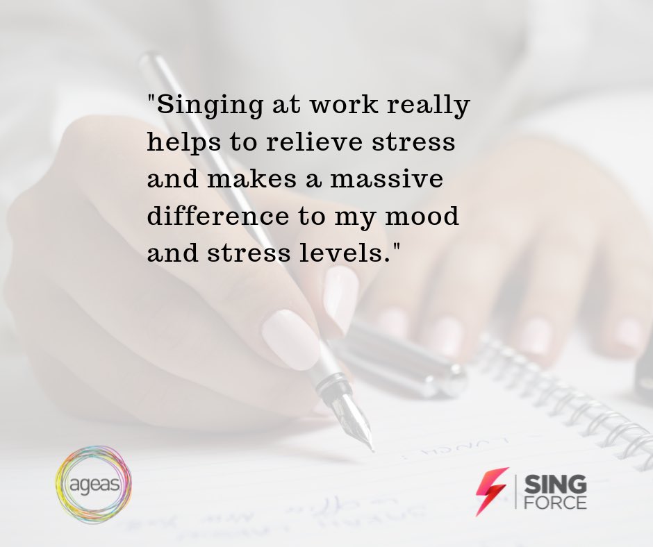 Your usual place of work might look a little different at the moment but you can still add some singing into your day to help relieve stress and make a positive change in your mood! 😁🎶🎙

#SingingIsGoodForYou #StaffWellbeing #WorkplaceChoir #SingItLoud