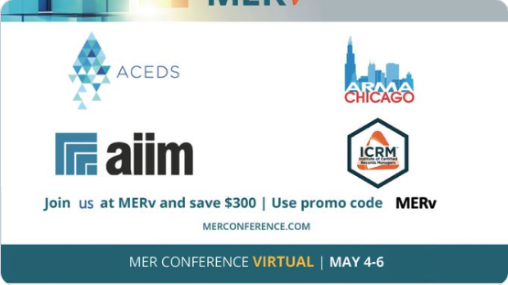 MER4BetterIG's tweet photo. Thank you @MERconference Business Partners for helping  MERv happen! #InfoGo 

Bringing >42 hours of #MER2020 content to everyone "social distancing" and #WFH.

Powered by @IBMWatsonMedia
 
https://t.co/KlA0oNT6xe

@acedsonline
@ARMA_INT
@AIIMIntl
@ICRM_crms https://t.co/wQrwZKpAz9