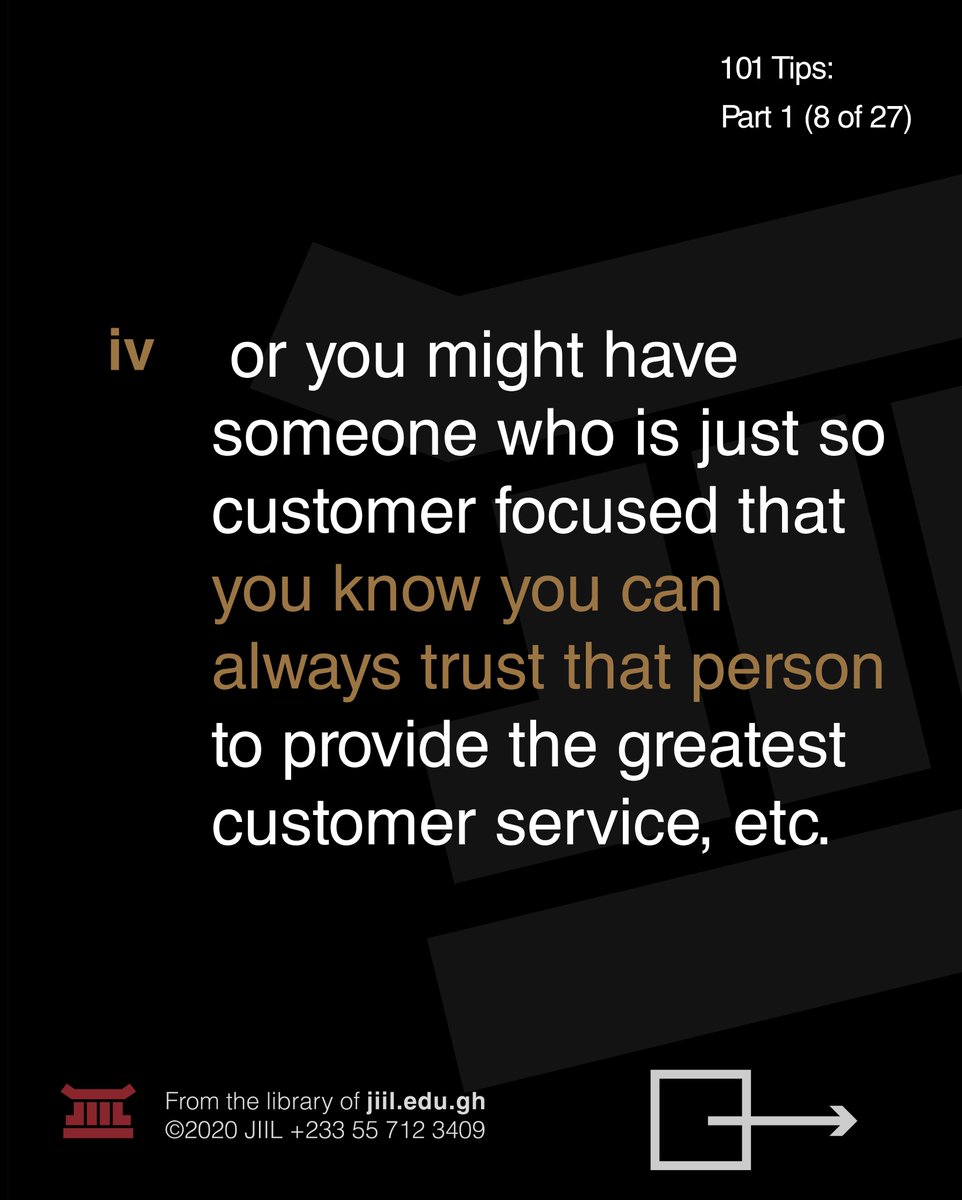 JiilEduGh's tweet photo. 101 Tips of a Great Manager
#Tip8 5-8
#KeepYourBestEmployeesCloser
#101Tips #Manager #Employee #GreatManager #Leader #JIIL #LearnatJIIL #employer #workplace #LeadershipLessons #staff #BestEmployees #innovation #business #leadership #businessschool #school #manager #management https://t.co/Ug5H2qTjJG