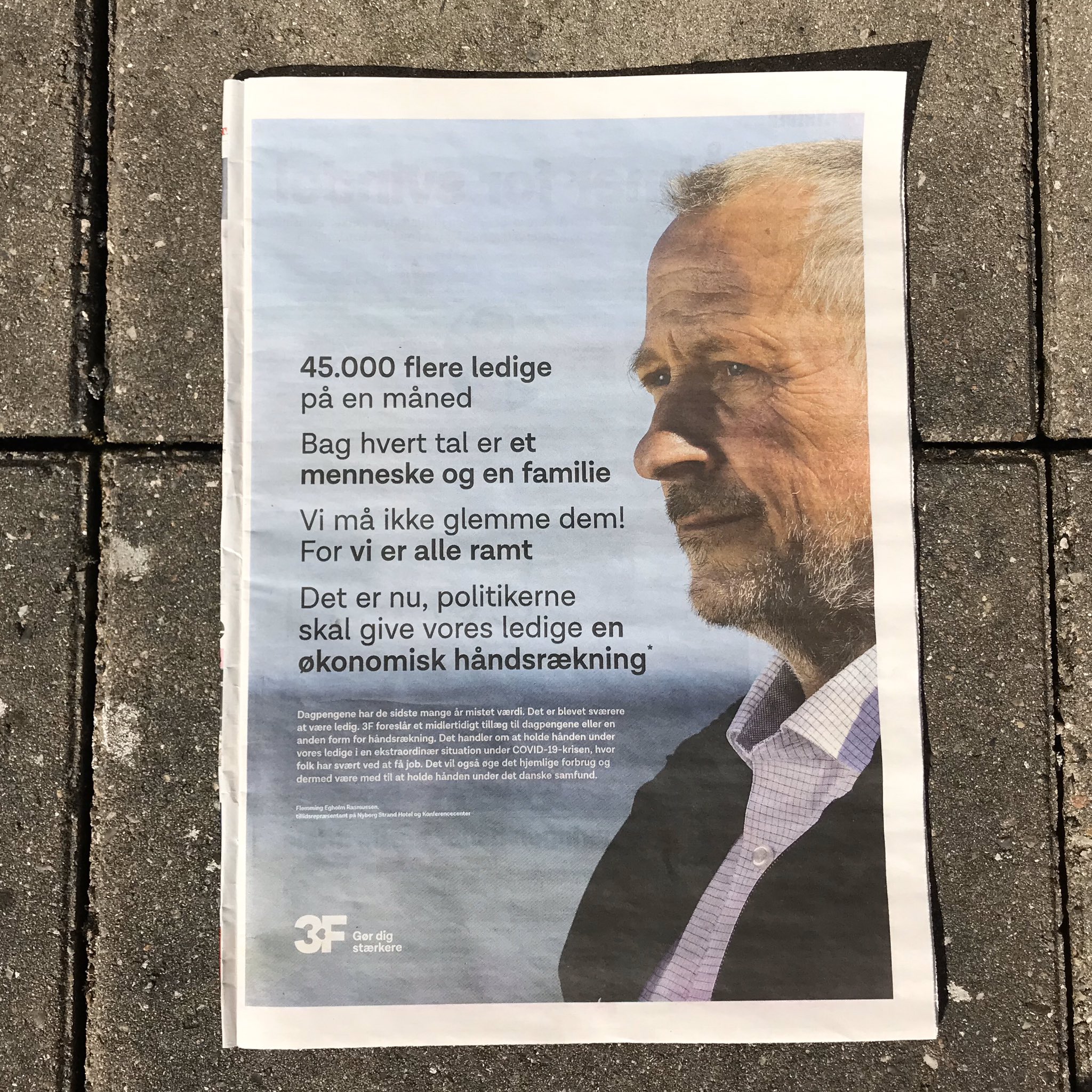 3F on Twitter: "Vi må glemme de mennesker, der har mistet #dkpol #COVID19dk #arbejde https://t.co/HHSSfMEl37" / Twitter