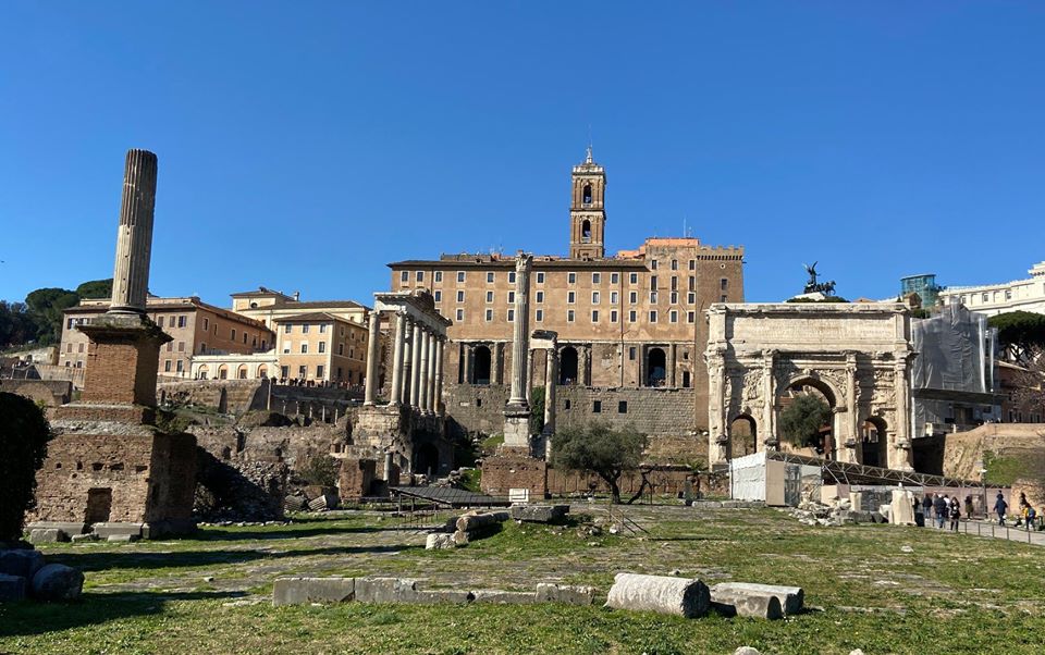 Forum Romanum: then and now.