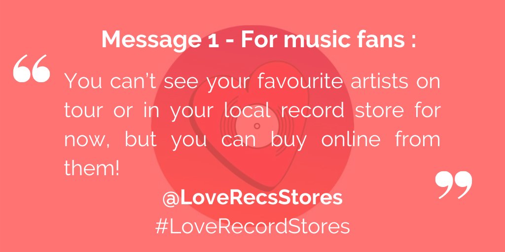 3 messages from IMPALA today in support of record stores 👉 bit.ly/2xs2rq4
For a map of shops delivering online during the lockdown bit.ly/34HknJa
For stores participating in Record Store Day bit.ly/3bcJNkq

<a href="/LoveRecsStores/">Love Record Stores</a> #LoveRecordStores