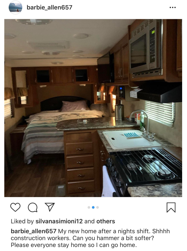 LondonMorning's tweet photo. NEXT: Local business #CanAmRV is lending out its camper units so frontline healthcare workers can self-isolate to keep their families safe from #COVID-19. At 7:36, we'll hear from London ICU nurse, Barbie Allen, who's living in one of these units. #LdnOnt https://t.co/qA3l25qZAS