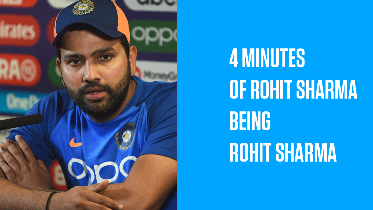 Happy birthday to the press conference legend, Rohit Sharma 
