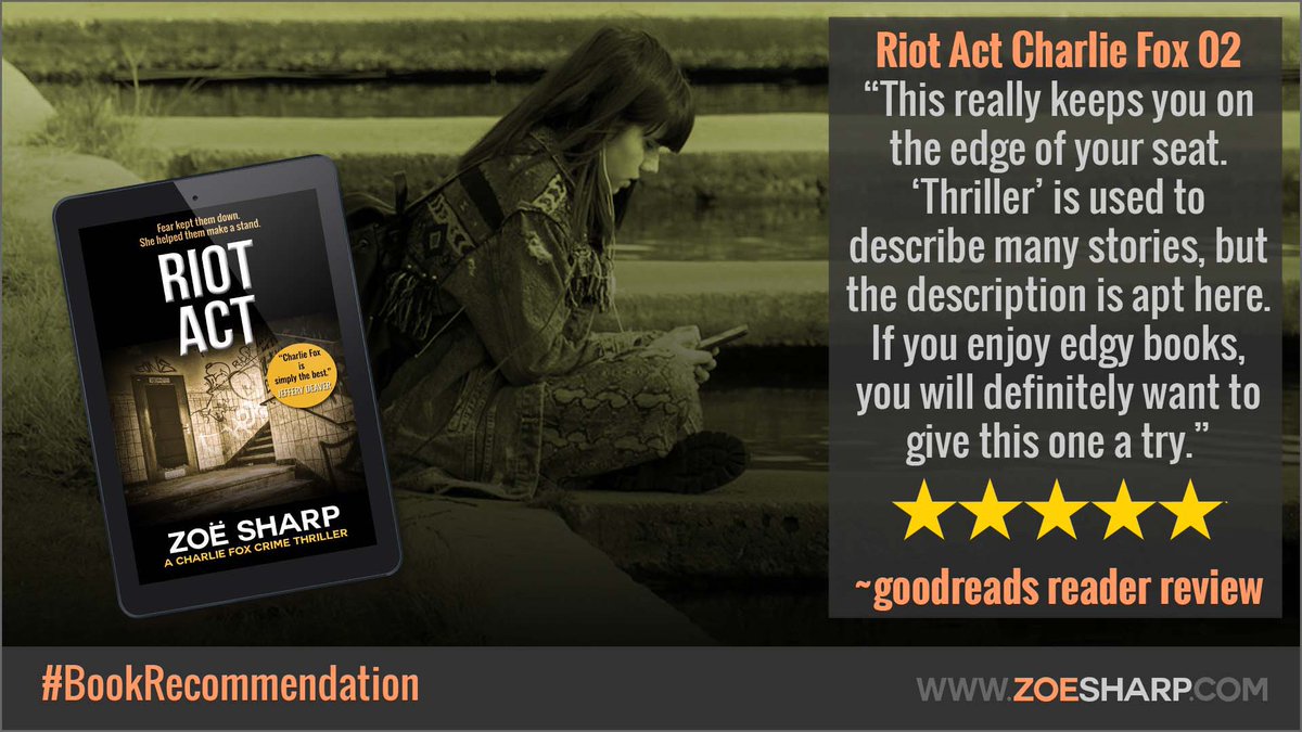 authorzoesharp's tweet photo. “This really keeps you on the edge of your seat. Thriller is used to describe many stories, but the description is apt here. If you enjoy edgy books, you will definitely want to give this one a try.” – Goodreads Review
#RiotAct #CharlieFox2 #Recommended #AmReading https://t.co/k7z5W5KA2z