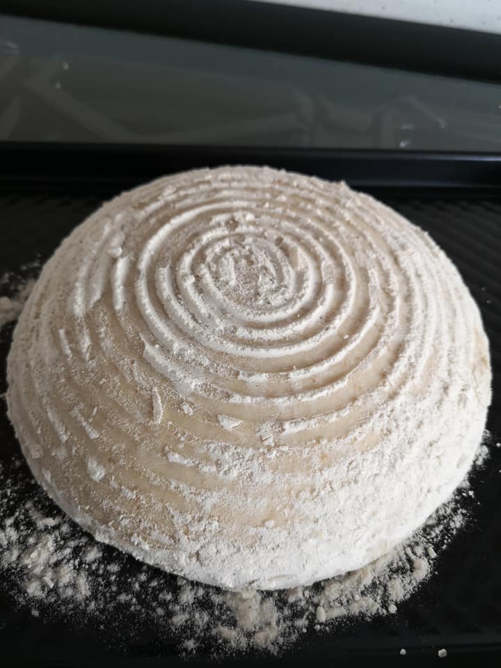 FoodTCentre's tweet photo. Food Teachers doing what they do best. Brushing up on traditional skills. #sourdough https://t.co/v6E0VCZCOB