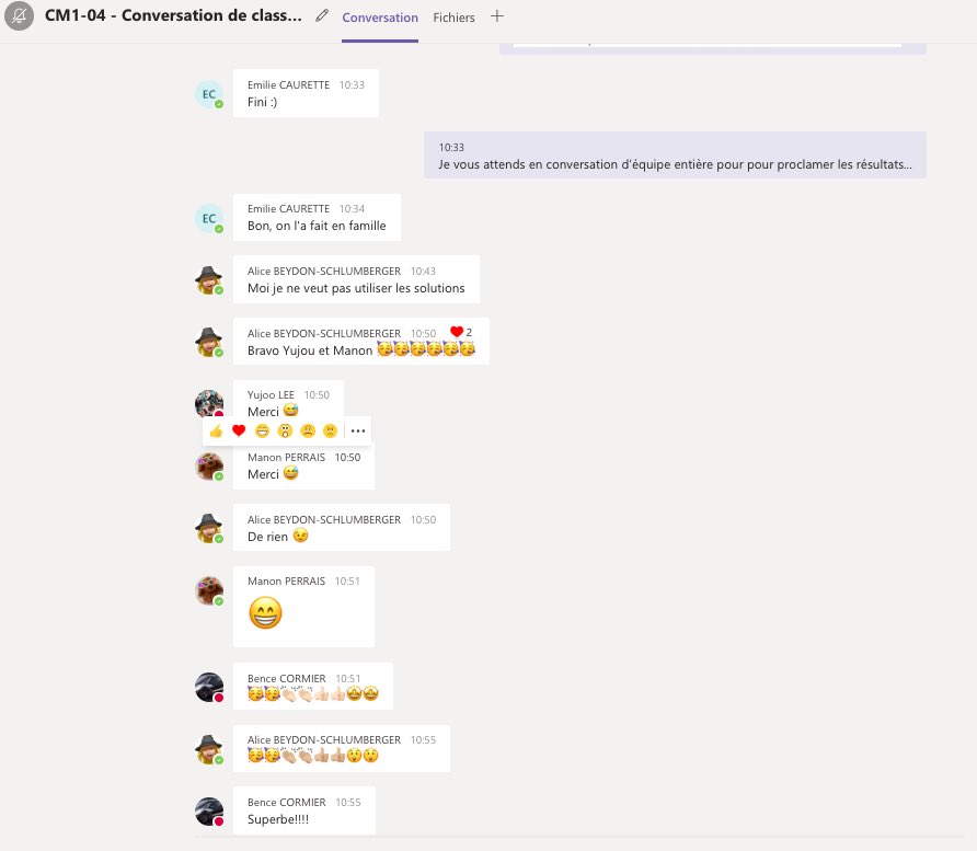 Dernier jour de #planCALM, escape game du confinement pour les Moldus <a href="/LFZurich/">Lycée Français de Zurich</a> de <a href="/cessaclasse/">Cécile Collet</a>... 
Avec #Teams, les iPads #AppleEdu, en résolution avec aide et indices pas à pas c’est possible!
Nous avons adoré! Merci @mallotine pour ce super #Genially et ces partages fabuleux!