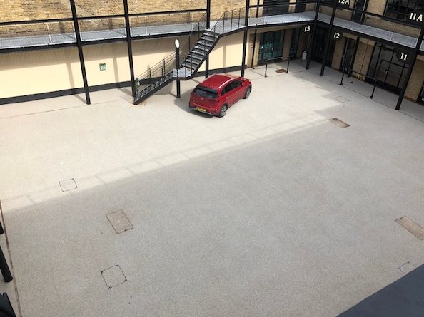 SliptechUK's tweet photo. A recent specialist clean of a resin car park - have a similar cleaning issue? Contact us today 01206 826788 https://t.co/9irzMagnSV