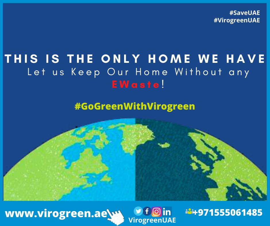 VirogreenUae's tweet photo. This is the only #Home we have. Let us #Keep our home without #Ewaste join #gogreenwithvirogreen #moment #learn more at https://t.co/sTTPFi6h6P call +971-555061485 #ewasterecycler #saveiuae #savetheplanet #recycling #sustainability #wastedisposal #ecofriendly #wastecollection https://t.co/vCS9fhw7p9