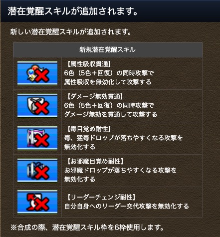 パズドラ攻略 Game8 アプデ内容その1 新たな潜在覚醒 パズドラ T Co Naaxtvju68 Twitter