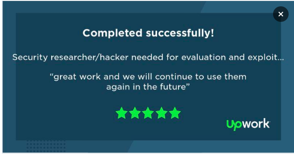 WebOrion Proud to announce that working with #Glasswall #Engine as a security researcher/hacker for evaluation and exploitation of AWS "Serverless Proxy" solution.   

Thank you, #Upwork for a platform that provides smooth collaboration with great clients. 

Thank you Dinis!