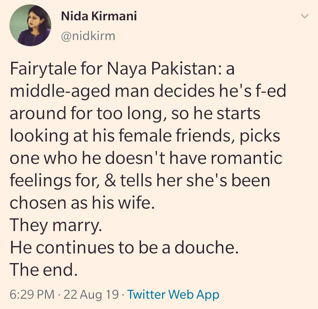 Dr.  @nidkirm what is this to be exactly reckon with? Does this qualify for/under misandry.I believe, you were pointing towards Hamza Ali Abbasi. A doctor in Sociology judging others so conveniently & with such abhorrence is despicable to say at least. How can you? 3/