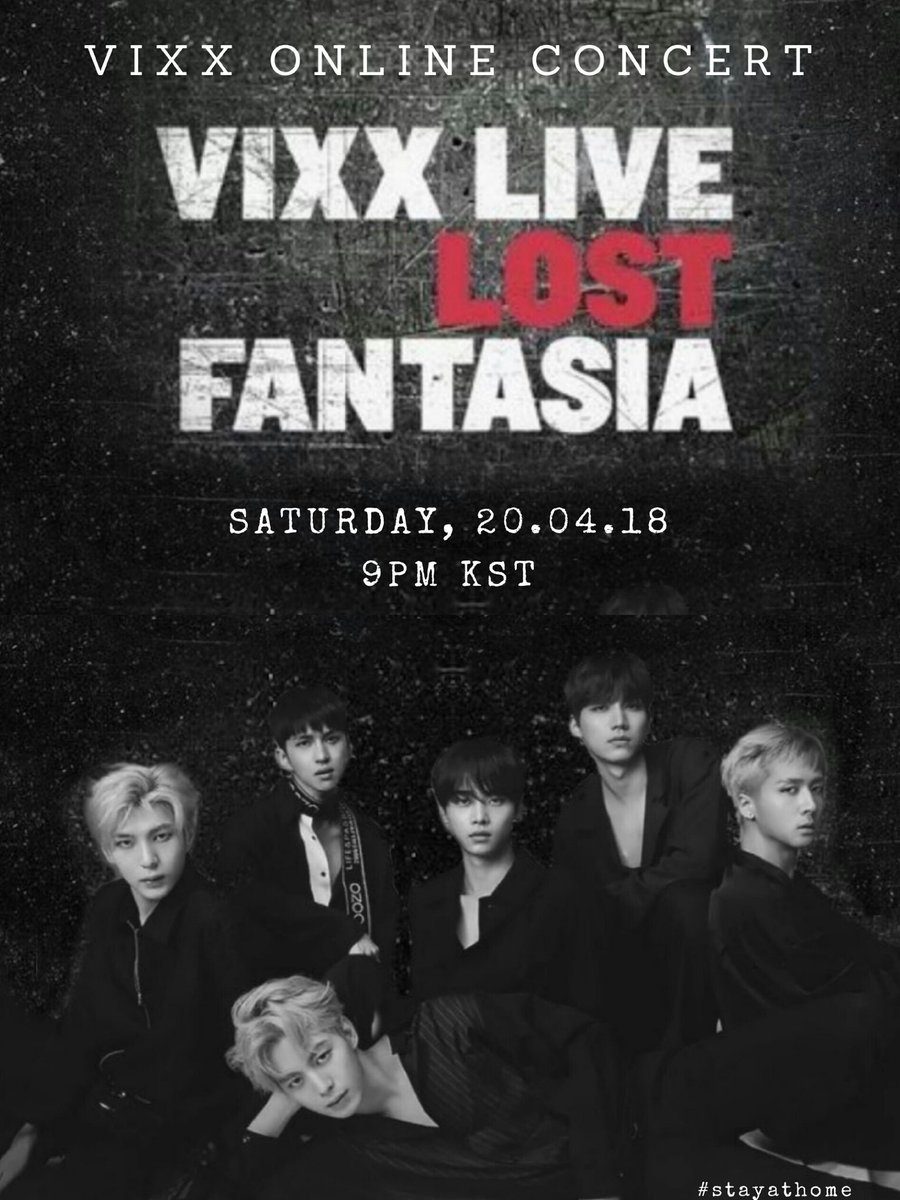 ravilaviluv's tweet photo. 🌟 VIXX ONLINE CONCERT 🌟

❗ALL STARLIGHTS ARE INVITED❗

🔹CONCERT [discord]
DATE: April 18th 
TIME: 9PM KST

🔹VENUE: YOUR HOME

#VIXXONLINECONCERT
#VIXXLostFantasiaOnlineConcert https://t.co/XZwLBOn0sN