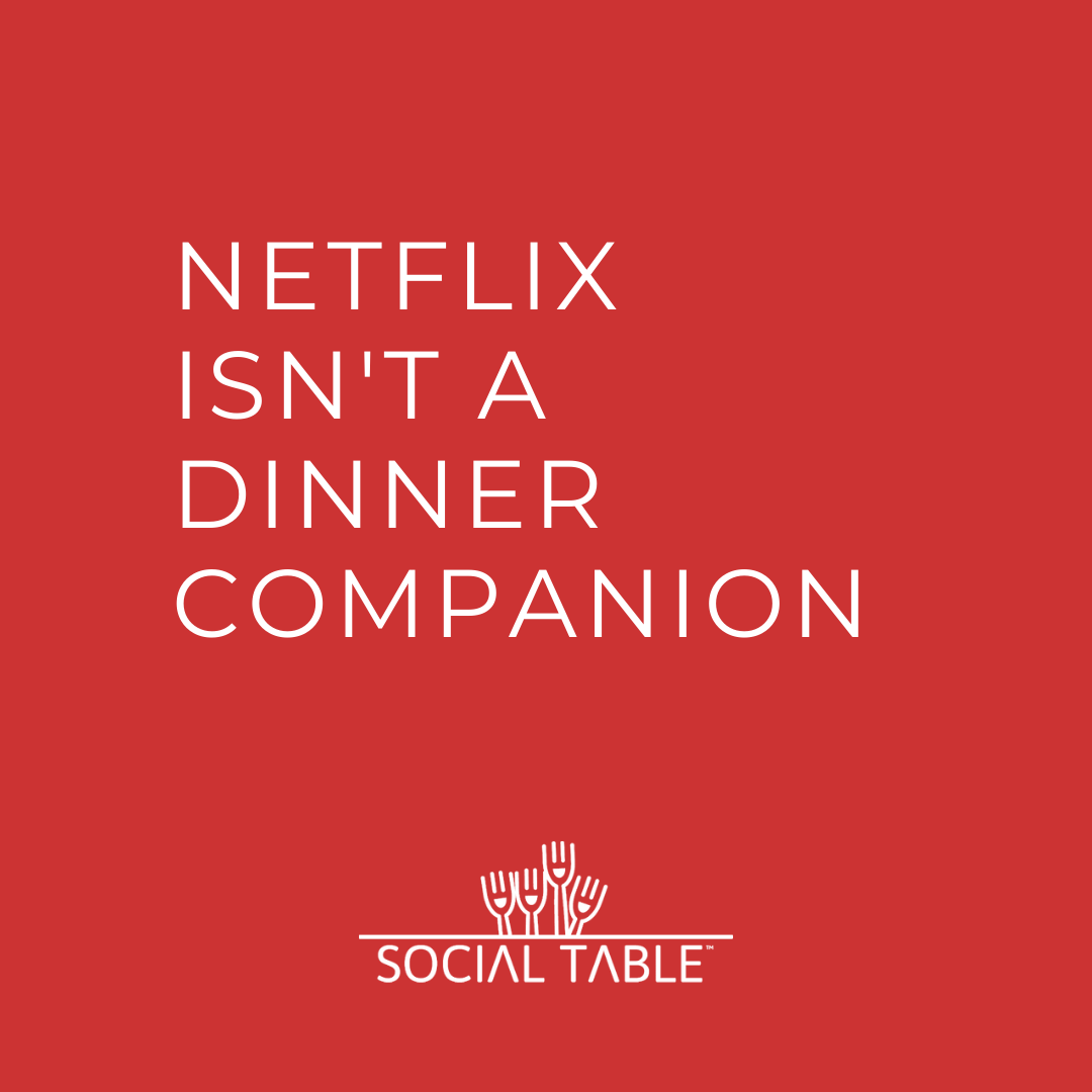 socialtableco's tweet photo. Let’s get virtual. When Netflix &amp; dinner won’t cut it anymore, sign up for a dinner with a difference. Welcome to #Social2020 - an experience bringing people together over a virtual dinner table of six. #meetnewpeople with us, you won't regret it. https://t.co/wdPpXEB11l https://t.co/lZUOVyYiha