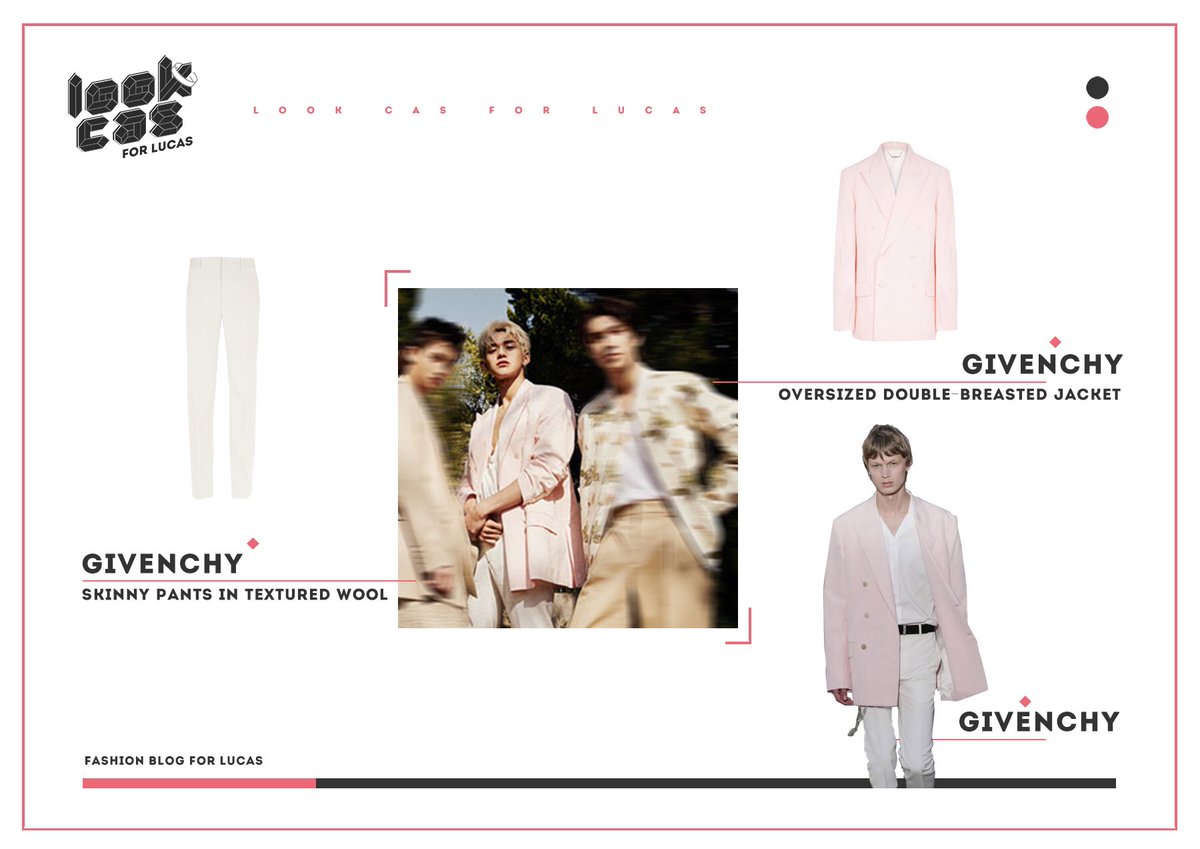 LOOK__CAS's tweet photo. 20200416｜@ELLE_KOREA update
                        
Look 1
Jacket: @givenchy 
Pants: @givenchy 

Look 2
Sweater: @BottegaVeneta 
Vest: @BottegaVeneta 

Embrace ELLE in spring with Lucas

#루카스 #lucas #wongyukhei #黄旭熙 #LucasFashionZone #Lucasoutfit 
#WayV_LUCAS #NCT_LUCAS https://t.co/q0im9NMD74