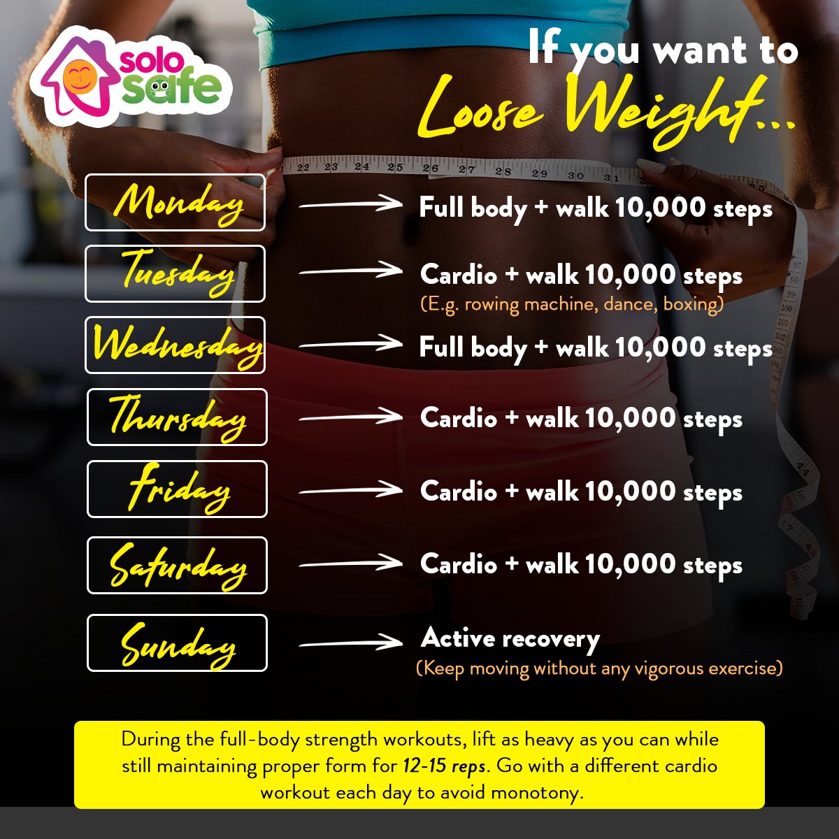 ShopKonga's tweet photo. Hey SoloFitFam, its Friday lets get to the walk.
10,000 steps to go 💪

Comment "Done" with the #SoloFit after your workout 🏃‍♀️
#KongaCares
#Tagafriend
#IsolationExercise https://t.co/fFzVfR1G4n