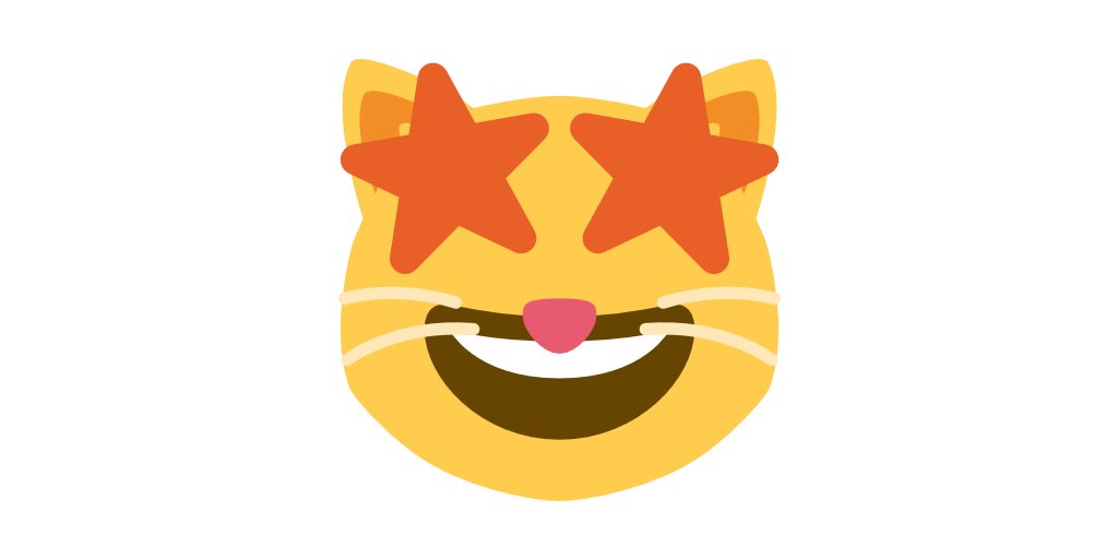˶⍤⃝˶U⇆R⸝⋆*‬ 🤩 stars-eyes + 😺 happy-cat =