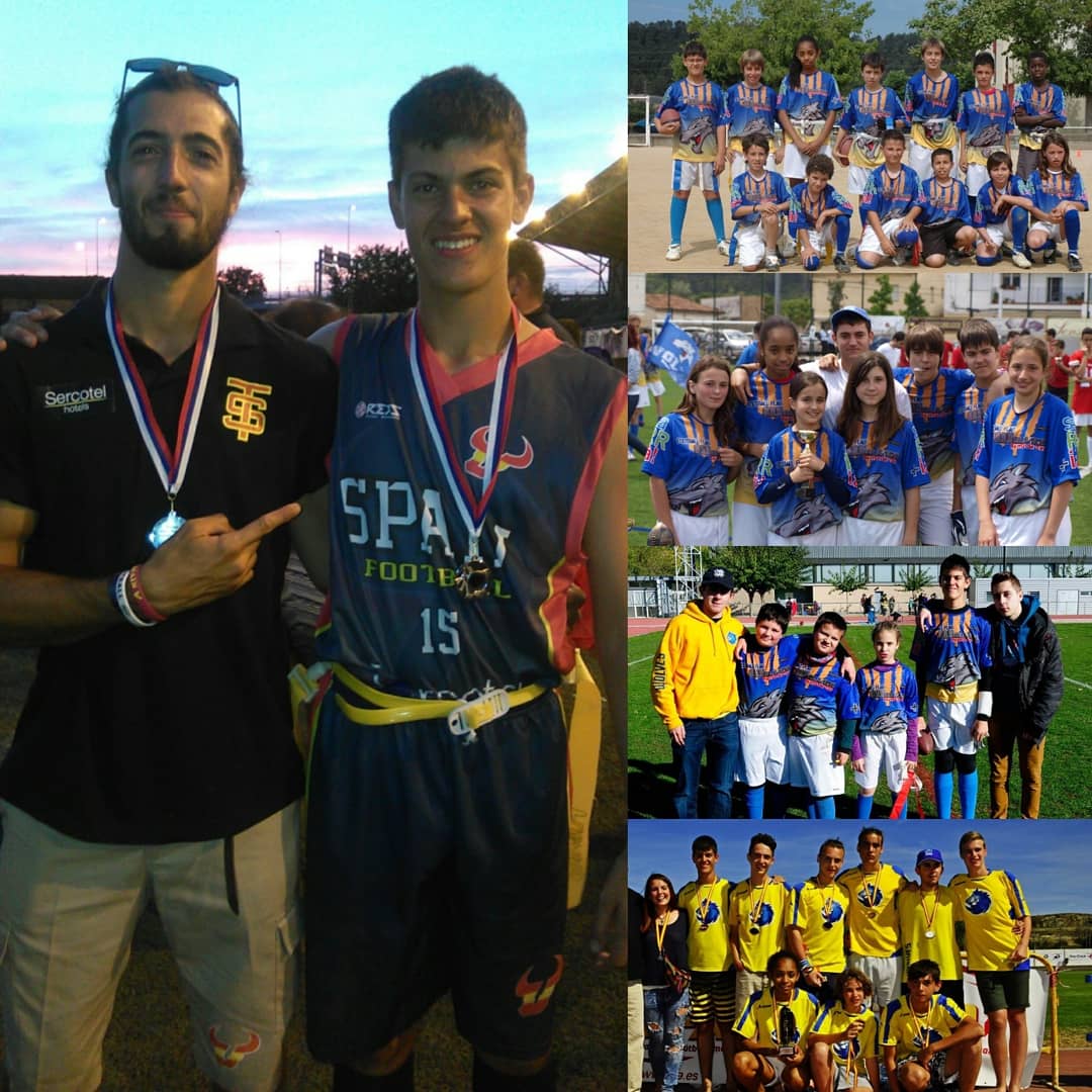 wolves_sarria's tweet photo. #WOLVES10ANYS 
7/10 @capitan_cogorza, jugador de #flagfootball i entrenador de #futbolflag. Subcampió d'Europa sub15 l'any 2016 amb el #teamspain de la @fefa_spain Actualment entrena els equips sub13 i sub15 #Wolves. Moltes felicitats Àlex ! https://t.co/OAiIsgjneu