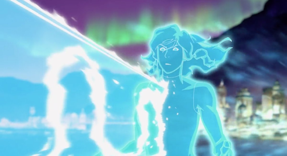 calling korra a boring avatar when she does stuff like this. not on my WATCH