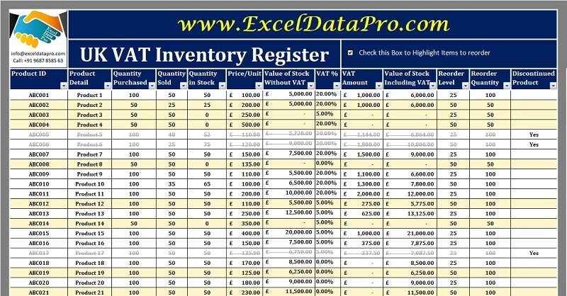 ExcelDataPro's tweet image. Download UK VAT Inventory Register Excel Template exceldatapro.com/uk-vat-invento…