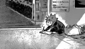 Hinata deadass just stopped in the middle of the road to take down notes tHIS BEAN MUST PROTECC 