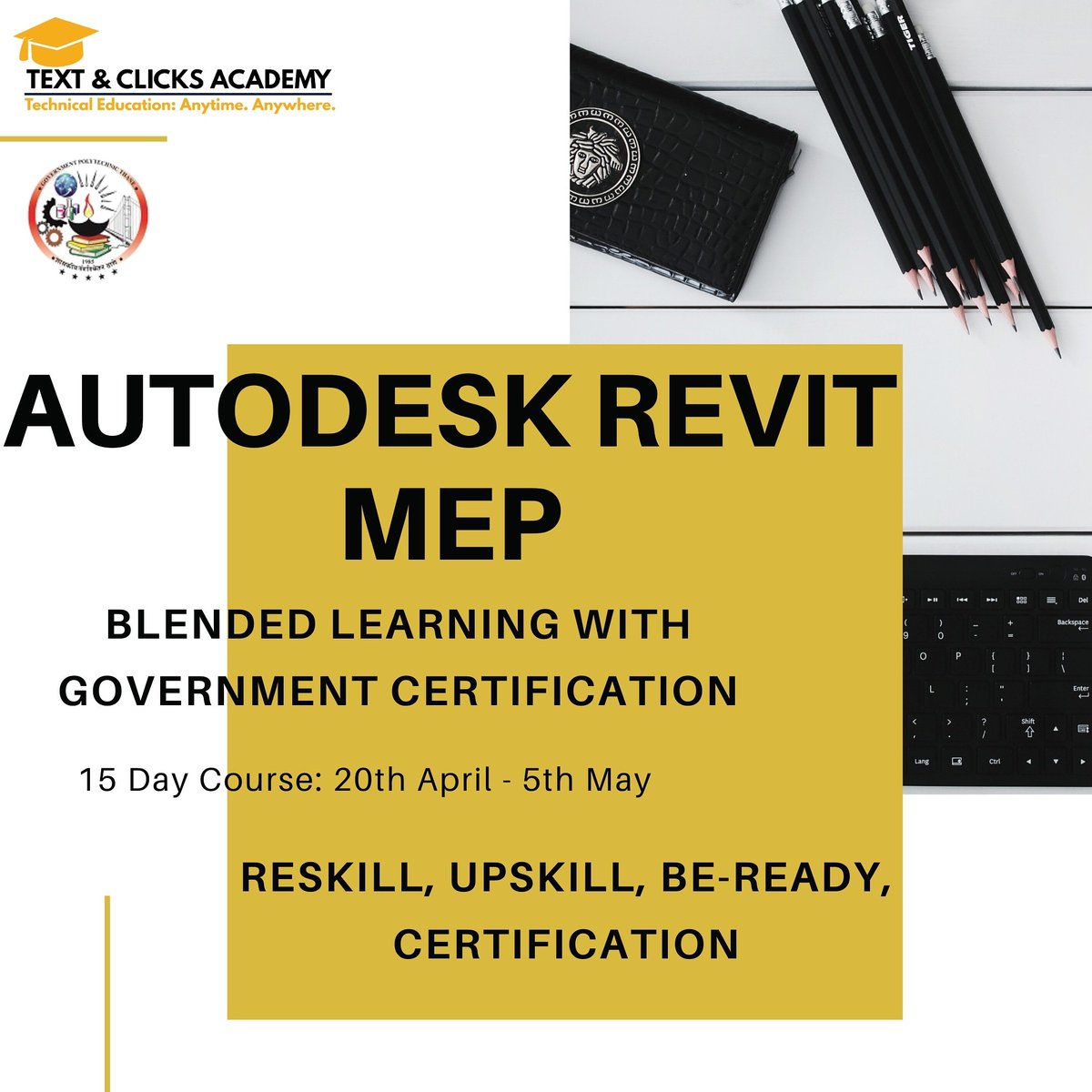 69vj's tweet photo. Government Polytechnic offers Revit MEP &amp; Structural online at subsidized rates! Hurry and book your seat now!!
https://t.co/9kwQ0R4Vmi #Training #Revit #COVID19 #coronavirus https://t.co/P3PMYRYm7T