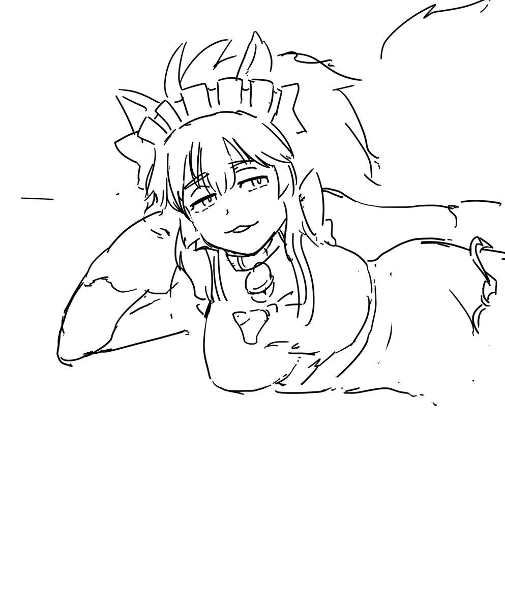 こないだツラツラとfateシリーズの英霊描いてたらなんかタマモキャット見たいとかいう人がいたので 
