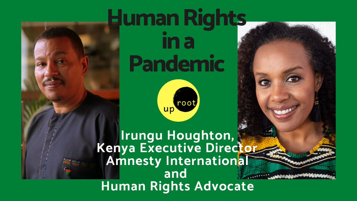 Securing human rights in a pandemic is something we can all do. Listen as <a href="/irunguhoughton/">Irũngũ Houghton</a> tells us how. YouTube:youtube.com/watch?v=O6ekA7… or your fave podcast platform: linktr.ee/uprootthepodca…. <a href="/BBCAfrica/">BBC News Africa</a> <a href="/CNNAfrica/">CNN Africa</a> <a href="/AmnestyEARO/">Amnesty Eastern Africa</a> <a href="/AmnestyKenya/">Amnesty Kenya</a> <a href="/eyderp/">Eyder Peralta</a> @IamIshaSesay <a href="/MathaiWanjira/">Wanjira Mathai</a>