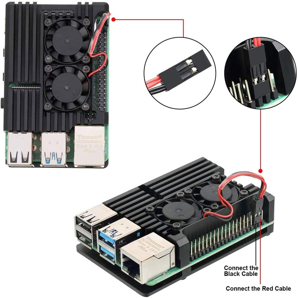 IntoRobotics's tweet image. Nice to have - an aluminum case with dual cooling fan to protect and cool the raspberry pi 4
amzn.to/2VeM2xX
#raspberrypi