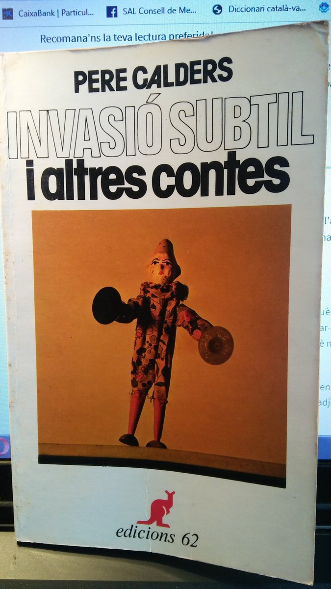 Pere Calders: "Invasió subtil i altres contes". Del gran mestre de la narració curta i el conte breu (microrelats en diuen avui dia). Lectura que recoman i que m'acompanya fa molts anys. #RescataUnLlibre <a href="/llenguacat/">Plataforma per la Llengua</a>