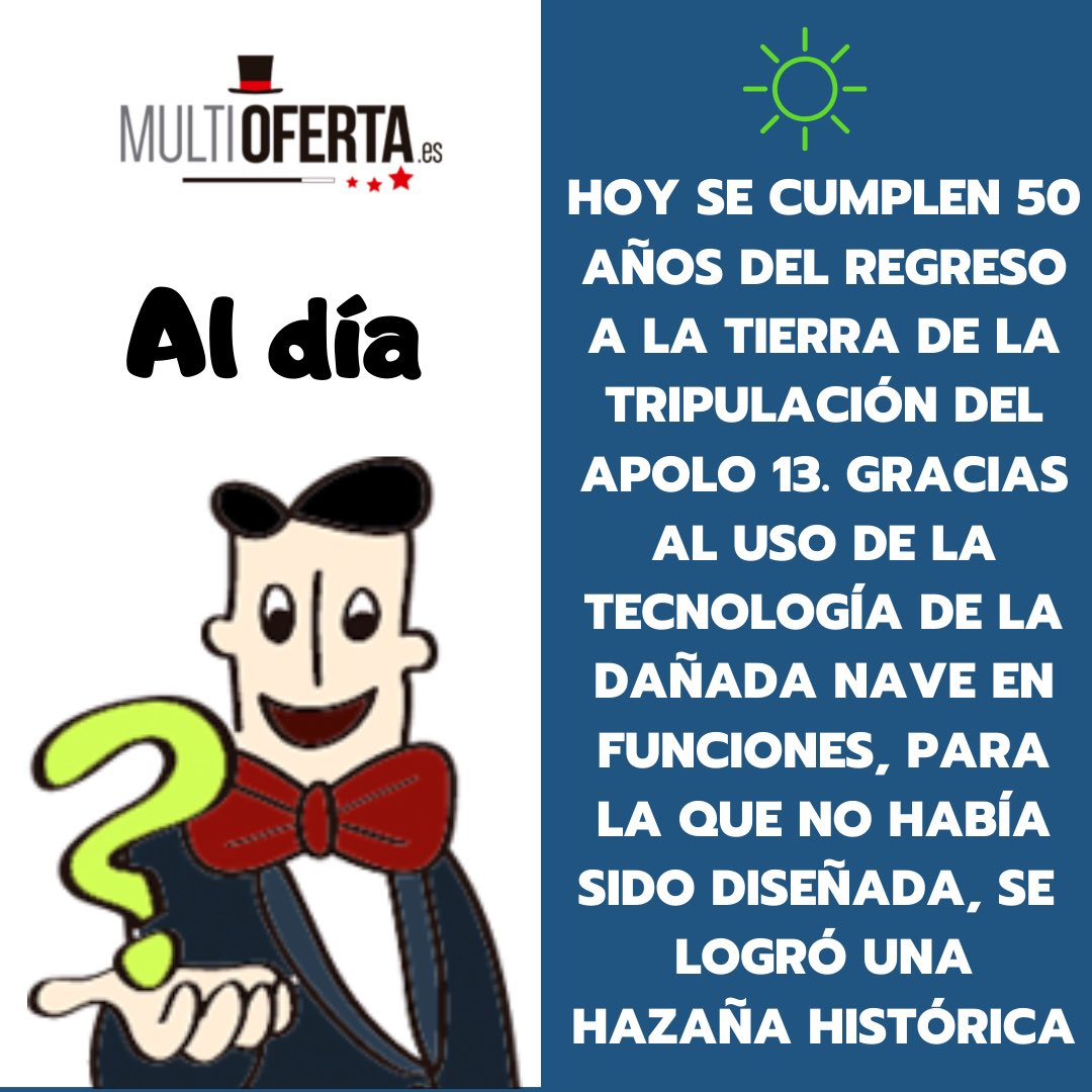 Multi0ferta's tweet photo. Ponte al día con nosotros. La actualidad dice... #news #tecnologia #preguntas #respuestas #curiosidades #salud #sociedad #actualidad #multioferta #imagen #curiosidades #yomequedoencasa #efemerides https://t.co/XgRbK3aB4U