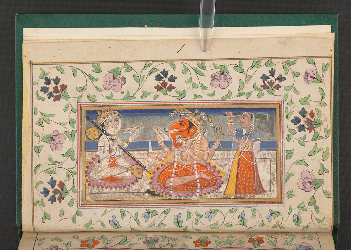 Explore the this illustrated manuscript of the Bhagavad Gītā, one of the most inspiring expressions of Hindu spirituality, and other #Hinduism texts with our #DiscoveringSacredText platform. bl.uk/collection-ite…  #BLisOpen #LetsGetDigital