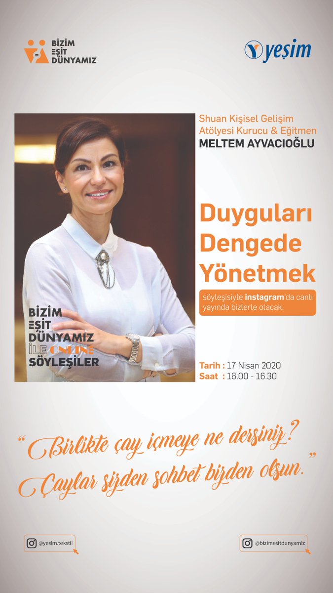 Bugün 16.00'da Instagram yeşim.tekstil sayfamıza bekliyoruz.. <a href="/shuanatolye/">Shuan Atolye</a>