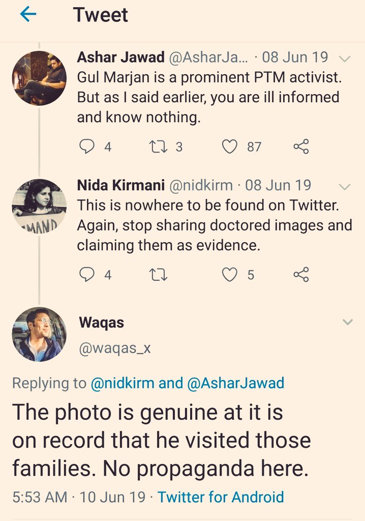 Job very well done  @nidkirm, professor. This is how you do it as a sociologist?You cursed & accused  @AsharJawad & when your whole thread was debunked with proofs you went for a block. Hope, I will survive it. :)