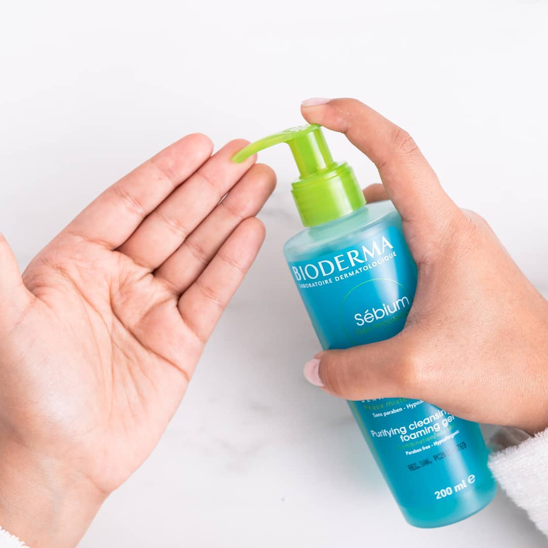Those with oily to blemish-prone #skin will find comfort in our #SebiumFoamingGel. Experience a gentle cleanse that preserves the skins natural PH balance without over-drying the skin. 💧