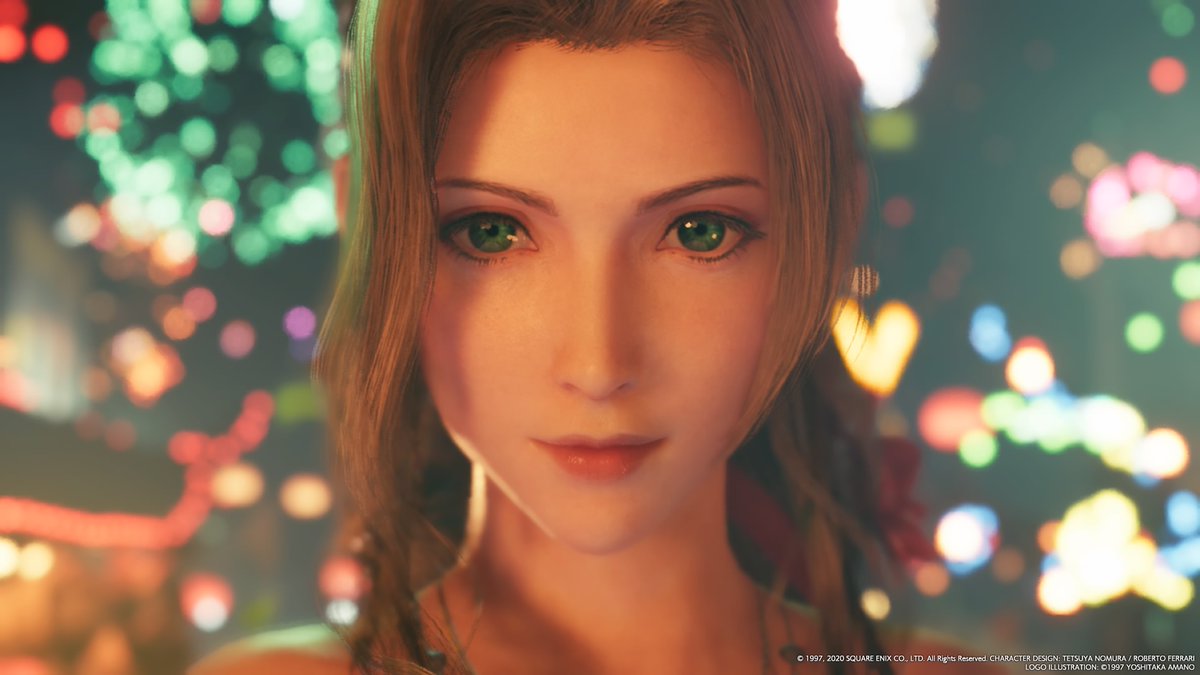 すずね Twitterissa エアリス可愛い Ps4share Ff7r Ff7リメイク