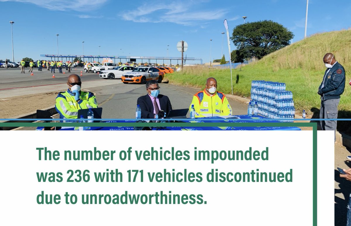 MbalulaFikile's tweet photo. The number of vehicles impounded was 236 with 171 vehicles discontinued due to unroadworthiness.
#EasterWeekendStats https://t.co/ue0DojNpEL