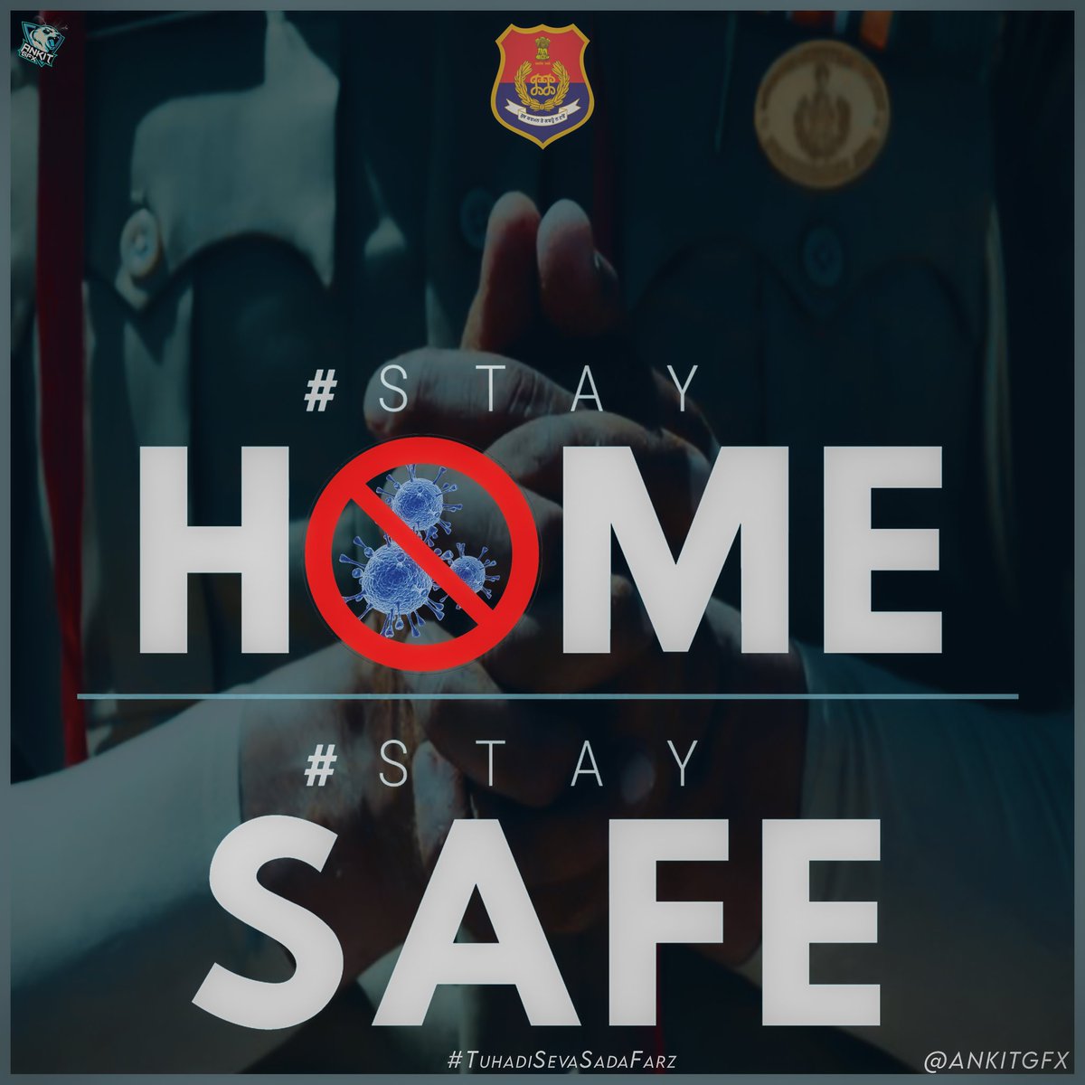 ankitGFX's tweet photo. Salute Punjab Police 👮🚔 
#PunjabFightsCorona
#StayHomeStaySafe
#TuhadiSevaSadaFarz 
@PunjabPoliceInd @DGPPunjabPolice . @PunjabPoliceFC @capt_amarinder #ankitgfx #day21oflockdown #COVID19 https://t.co/hvU1nw5DLH