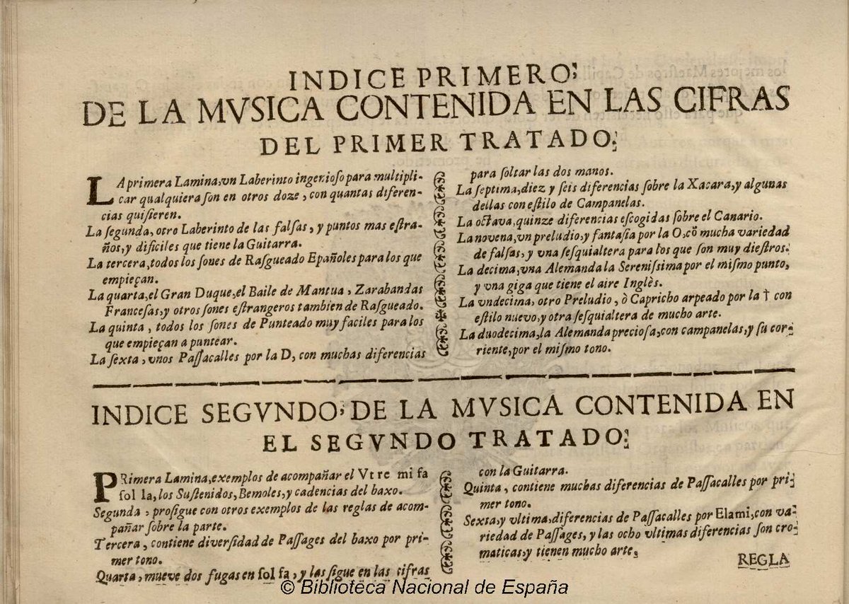 svmusicology's tweet photo. ✨La @BNE_biblioteca conserva uno de los primeros tratados para la instrucción de la guitarra en España, cuya autoría corresponde a Gaspar Sanz (1674). Pegadle un vistazo 😍
➡️ https://t.co/e7oY79fTvV
#ComparteBNE
#LaBNEContigo
#TwitterCultural https://t.co/uK3wc6RPgN