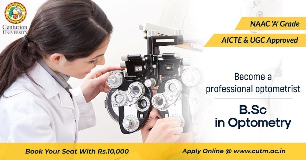 CUTMIndia's tweet photo. Make a Mark In ‘Ocular Management’ .  Our advanced ‘#BSsc #Optometry’ programme encompasses optometric practice and different aspects of clinical optometry, contact lenses, paediatric optometry &amp; vision diseases. Apply ONLINE@ https://t.co/wSCGPDHs4I .#BestPrivateUniversity https://t.co/p99K8cXtbD