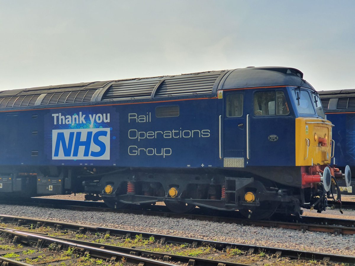 To mark our appreciation for the sterling efforts from the NHS, ROG have adorned two of our 95mph class 47 express locomotives with a very simple but sincere message 'Thank you NHS'. These locomotives will deliver this message across the UK for all to share. #rog #nhs #nhsengland