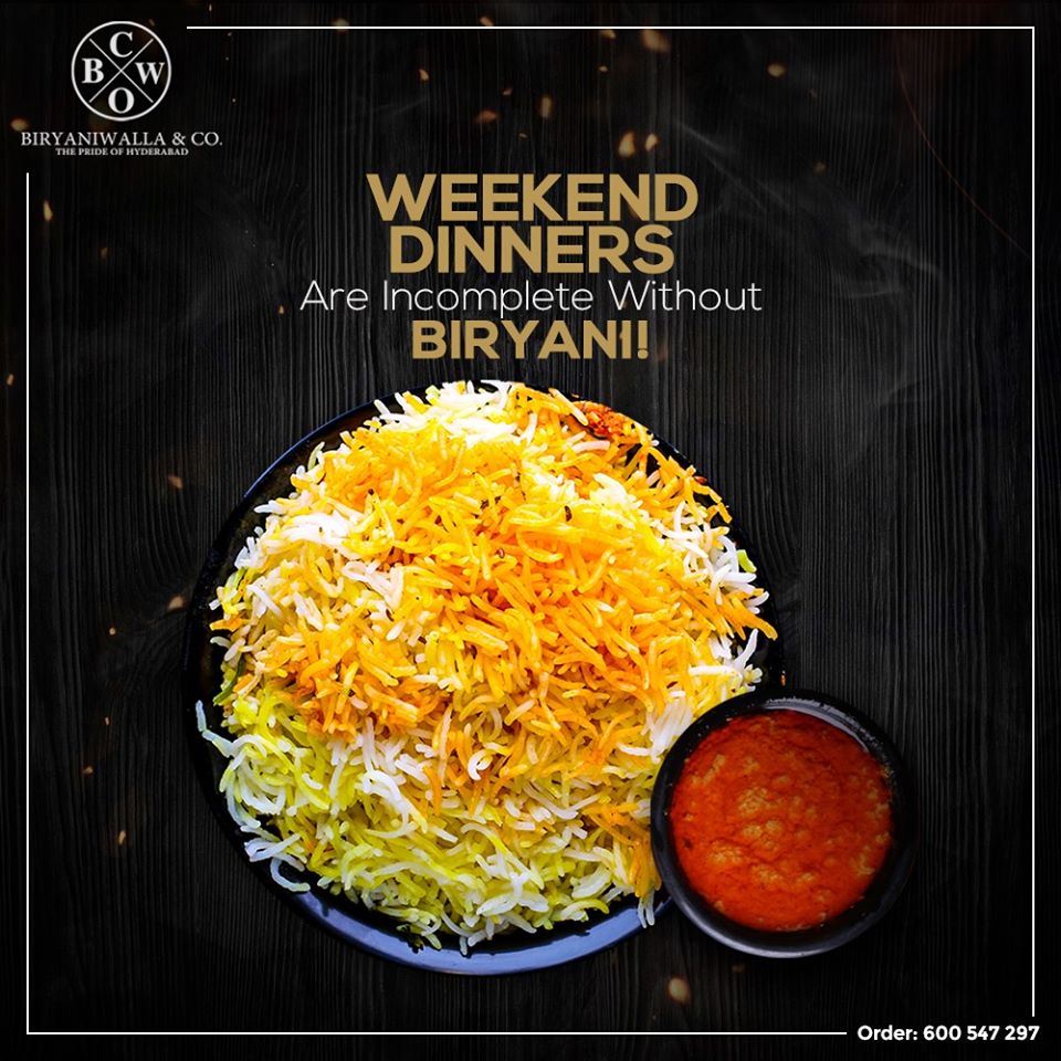biryaniwallaco's tweet photo. Weekend Dinners are incomplete without Biryani. Enjoy our amazing ‘Fish Biryani’ served with Mirchi ka Salan! Place your order at: 600547297

#Biryaniwallaco #HyderabadiBiryani #Prideofhyderabad #AuthenticTaste #AlNahda #dubailife🇦🇪 #fishbiryani #authentic https://t.co/SR6AhyATo4