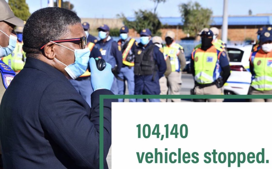 MbalulaFikile's tweet photo. Over Easter weekend, a total of 104,140 vehicles were stopped and checked at roadblocks.
The number of vehicles impounded was 236 with 171 vehicles discontinued due to unroadworthiness. #EasterWeekendStats https://t.co/aW7xFs44hS