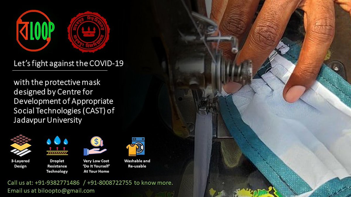 biloopto's tweet photo. #BiLoopTo is back in action!!! We are geared up to fight against #COVID19 #Pandemic with a dual mission of "empowering the needy people", skilled in stitching, by providing the required materials and the Initial money needed to start manufacturing of #Masks at home.(1/3) https://t.co/ATvWtN2QgE