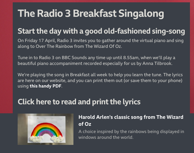 Breakfastsingalong Hashtag On Twitter